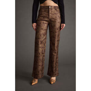 NWT 12th Tribe After Hours Coated Leopard Pants Size LL